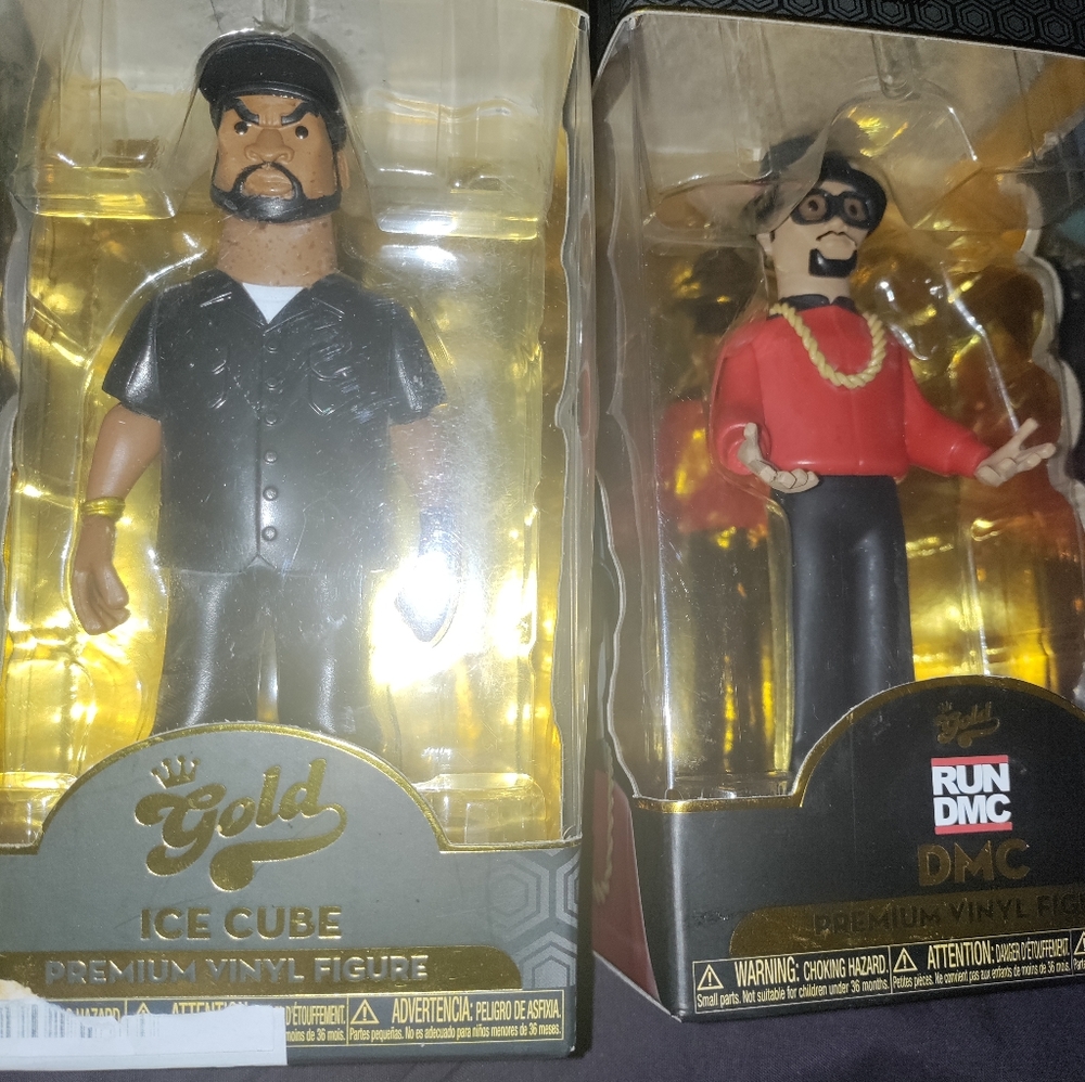 Ice cube and run DMC Figures